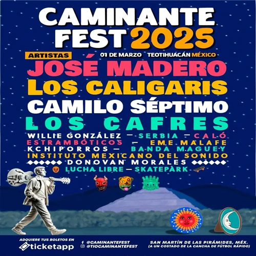 Festival Caminante Lineup Fecha y Costos