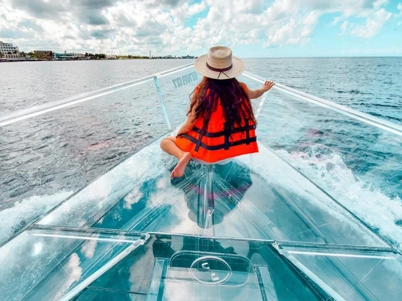 COZUMEL CLEAR BOAT