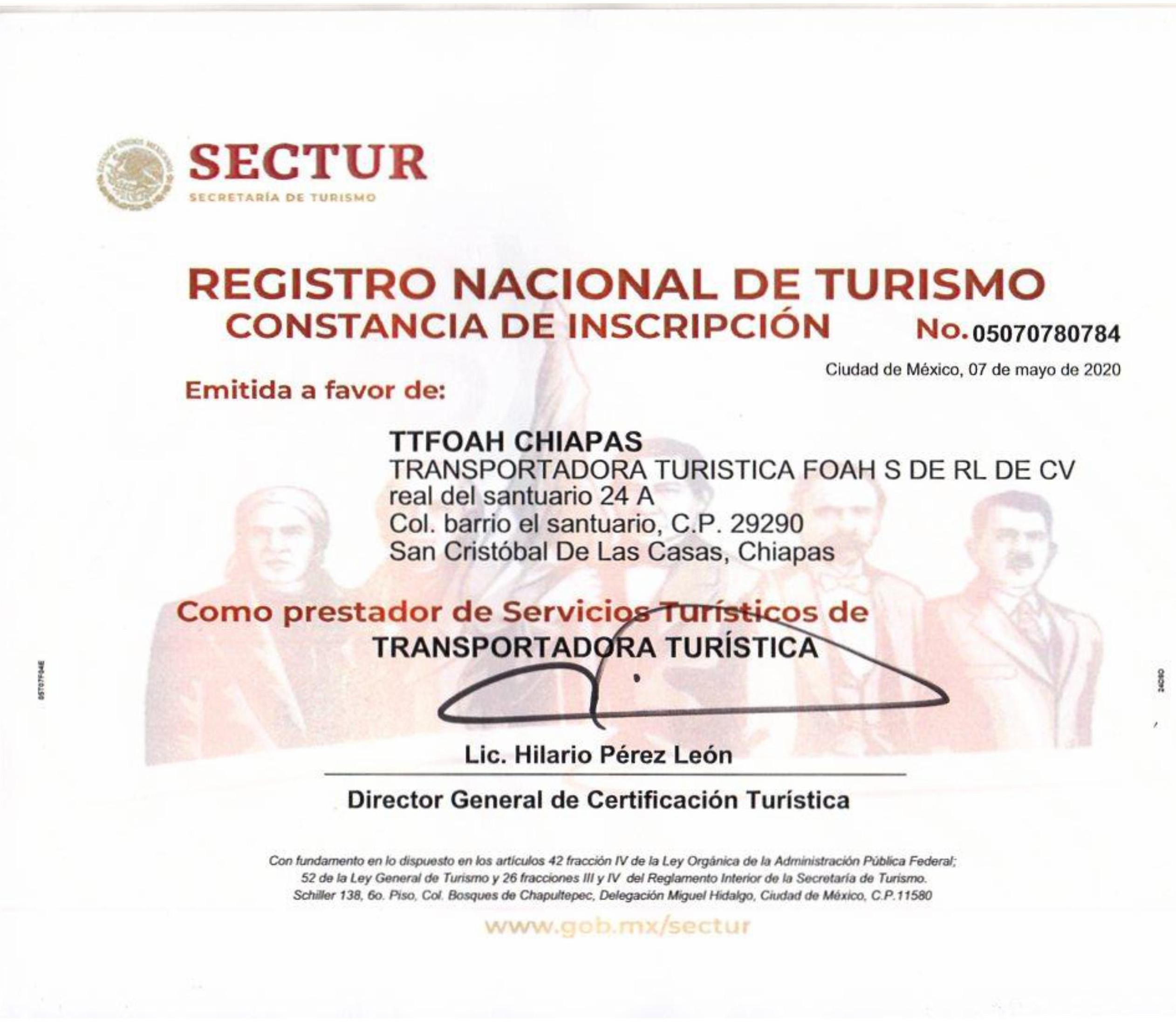Registro Nacional de Turismo