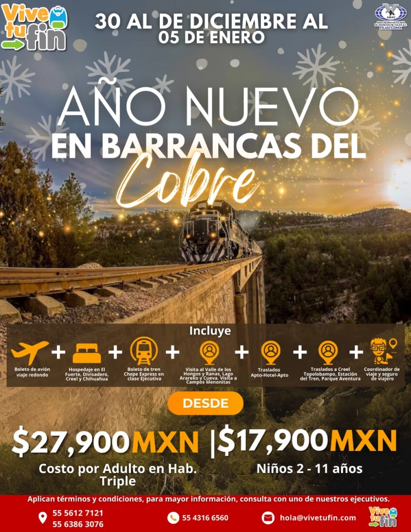 Año Nuevo en Barrancas del Cobre