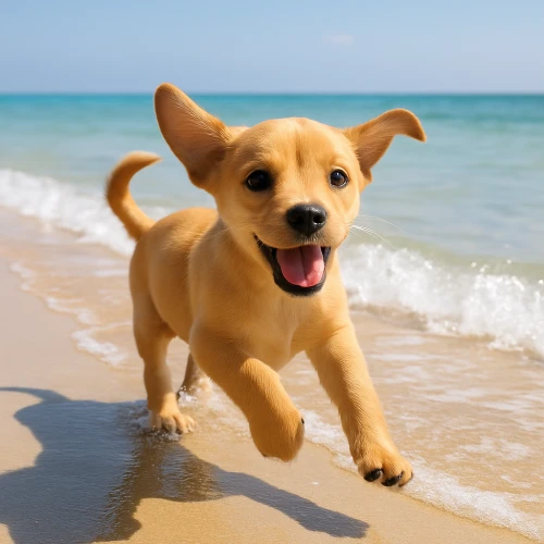 Pequeñas patitas, grandes aventuras: la primera vez de Coco en el mar