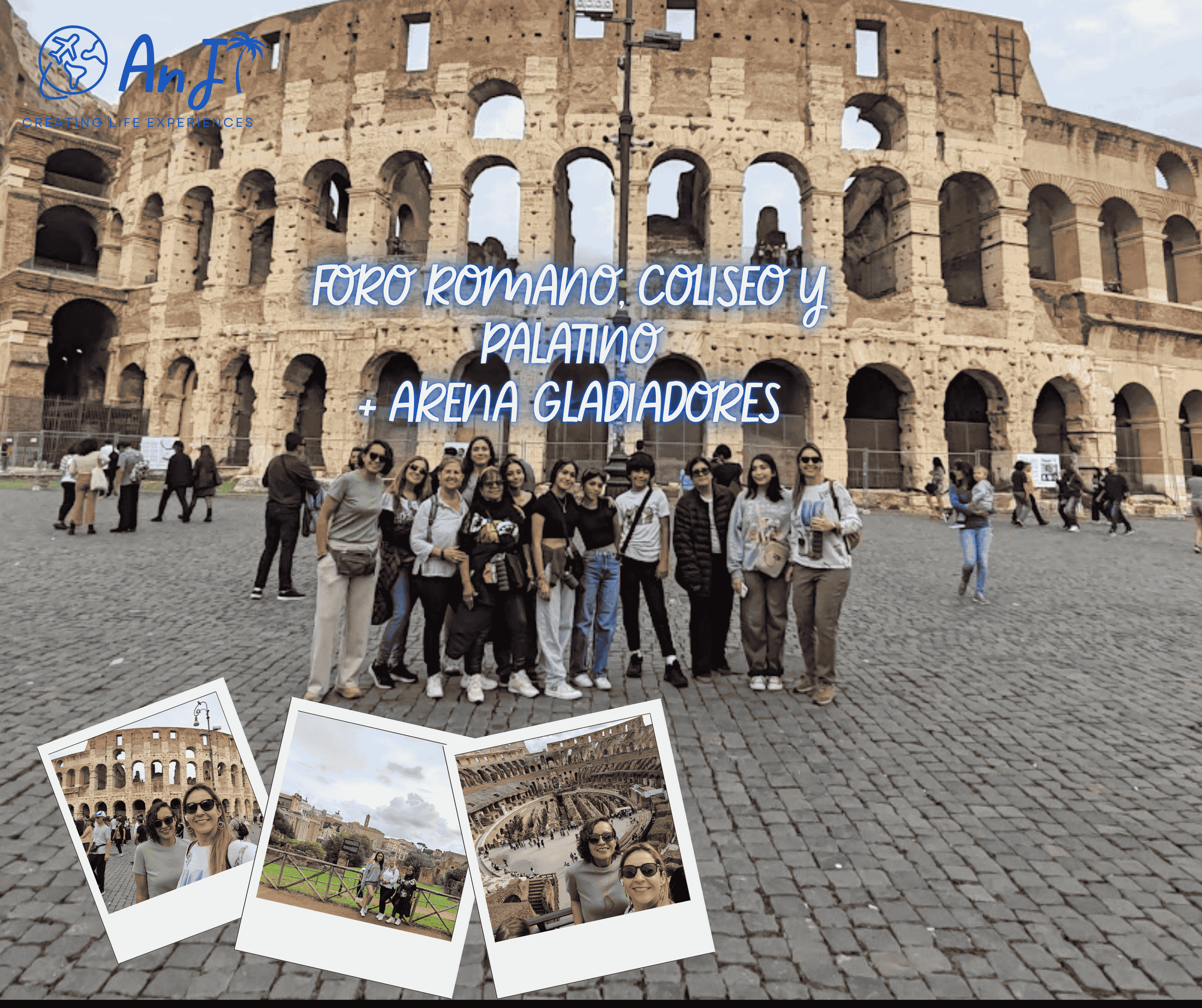Coliseo, Foro y Palatino + Arena de gladiadores